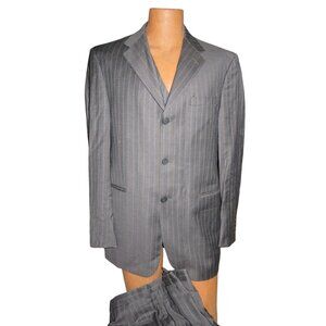 Ted Baker Endurance 3 piece pinstriped wool suit Jacket Pants Vest